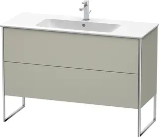 Duravit Xsquare Servantskap m/2 skuffer 1210x832x478 mm, Taupe Matt