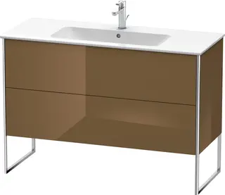 Duravit Xsquare Servantskap m/2 skuffer 1210x832x478 mm, Olivenbrun H&#248;yglans