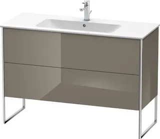 Duravit Xsquare Servantskap m/2 skuffer 1210x832x478 mm, Flanellgrå Høyglans