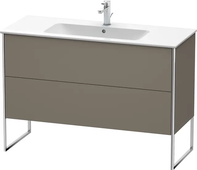 Duravit Xsquare Servantskap m/2 skuffer 1210x832x478 mm, Flanellgrå Matt 