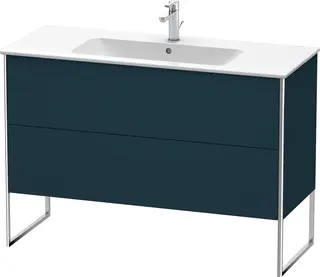 Duravit Xsquare Servantskap m/2 skuffer 1210x832x478 mm, Nattbl&#229; Matt