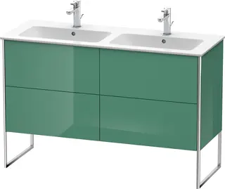 Duravit Xsquare Servantskap m/2 skuffer 1280x832x478 mm, Jadegr&#248;nn H&#248;yglans