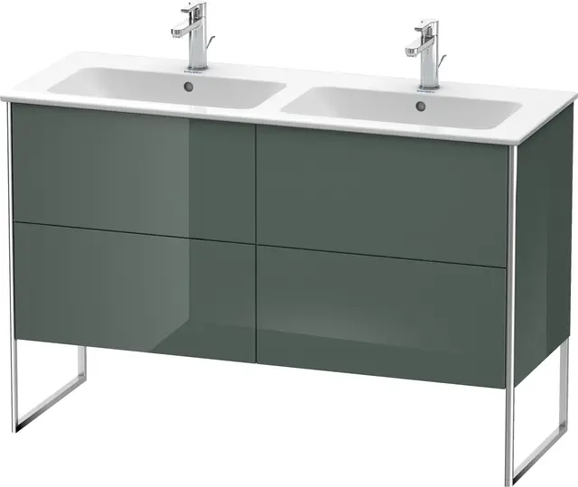 Duravit Xsquare Servantskap m/2 skuffer 1280x832x478 mm, Dolomittgrå Høyglans 