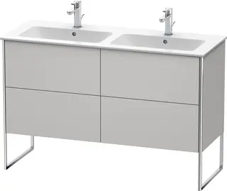 Duravit Xsquare Servantskap m/2 skuffer 1280x832x478 mm, Nordisk Hvit Matt