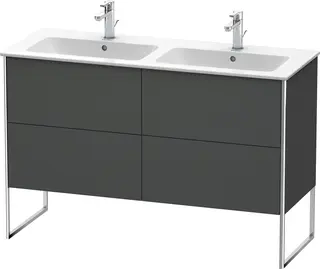 Duravit Xsquare Servantskap m/2 skuffer 1280x832x478 mm, Grafitt Matt