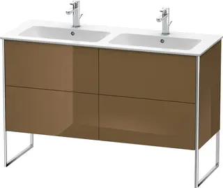 Duravit Xsquare Servantskap m/2 skuffer 1280x832x478 mm, Olivenbrun H&#248;yglans