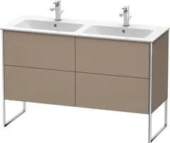 Duravit Xsquare Servantskap m/2 skuffer 1280x832x478 mm, Tekstil