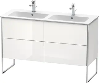 Duravit Xsquare Servantskap m/2 skuffer 1280x832x478 mm, Hvit H&#248;yglans Lakk