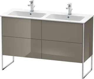 Duravit Xsquare Servantskap m/2 skuffer 1280x832x478 mm, Flanellgrå Høyglans