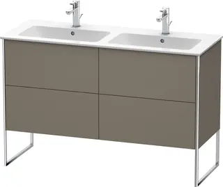 Duravit Xsquare Servantskap m/2 skuffer 1280x832x478 mm, Flanellgrå Matt