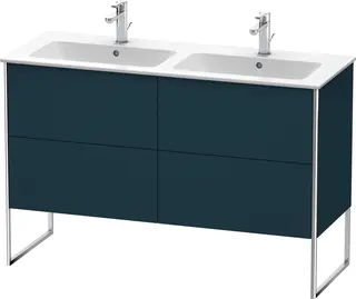 Duravit Xsquare Servantskap m/2 skuffer 1280x832x478 mm, Nattbl&#229; Matt