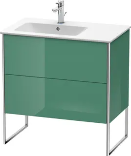 Duravit Xsquare Servantskap m/2 skuffer 810x832x478 mm, Jadegr&#248;nn H&#248;yglans