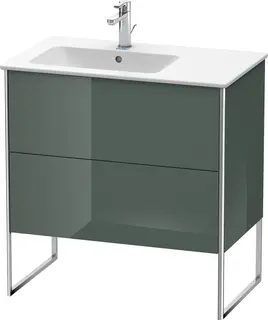 Duravit Xsquare Servantskap m/2 skuffer 810x832x478 mm, Dolomittgr&#229; H&#248;yglans