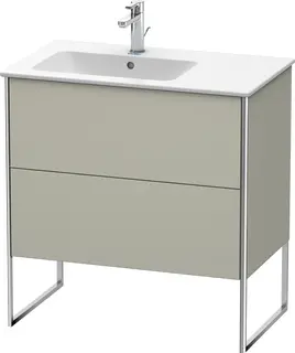 Duravit Xsquare Servantskap m/2 skuffer 810x832x478 mm, Taupe Matt