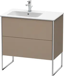 Duravit Xsquare Servantskap m/2 skuffer 810x832x478 mm, Tekstil