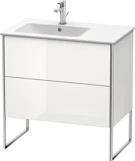 Duravit Xsquare Servantskap m/2 skuffer 810x832x478 mm, Hvit H&#248;yglans Lakk