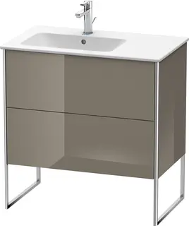 Duravit Xsquare Servantskap m/2 skuffer 810x832x478 mm, Flanellgr&#229; H&#248;yglans