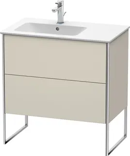 Duravit Xsquare Servantskap m/2 skuffer 810x832x478 mm, Taupe