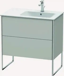 Duravit Xsquare Servantskap m/2 skuffer 810x832x478 mm, Betonggr&#229; Matt