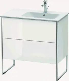 Duravit Xsquare Servantskap m/2 skuffer 810x832x478 mm, Hvit H&#248;yglans