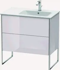 Duravit Xsquare Servantskap m/2 skuffer 810x832x478 mm, Hvitlilla H&#248;yglans