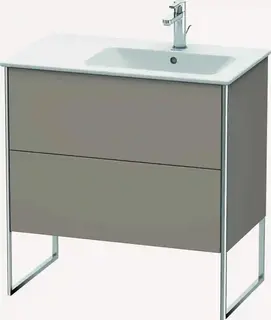 Duravit Xsquare Servantskap m/2 skuffer 810x832x478 mm, Basalt Matt