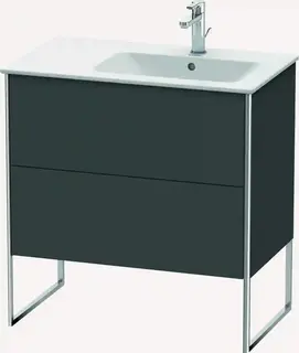 Duravit Xsquare Servantskap m/2 skuffer 810x832x478 mm, Grafitt Matt