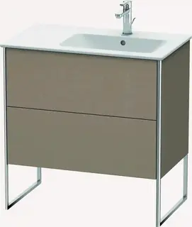 Duravit Xsquare Servantskap m/2 skuffer 810x832x478 mm, Tekstil