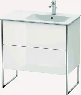 Duravit Xsquare Servantskap m/2 skuffer 810x832x478 mm, Hvit H&#248;yglans Lakk