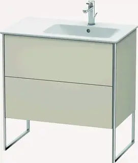 Duravit Xsquare Servantskap m/2 skuffer 810x832x478 mm, Taupe