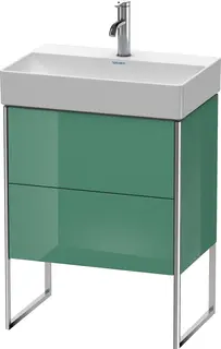 Duravit Xsquare Servantskap m/2 skuffer 584x731x390 mm, Jadegr&#248;nn H&#248;yglans