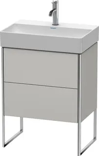 Duravit Xsquare Servantskap m/2 skuffer 584x731x390 mm, Betonggr&#229; Matt