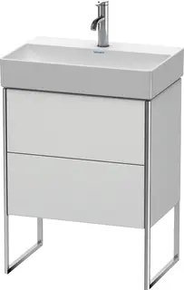 Duravit Xsquare Servantskap m/2 skuffer 584x731x390 mm, Hvit Matt Lakk