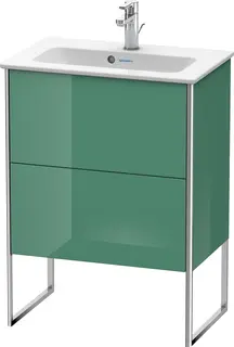 Duravit Xsquare Servantskap m/2 skuffer 610x832x388 mm, Jadegr&#248;nn H&#248;yglans