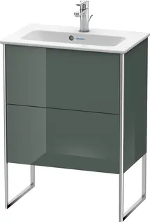 Duravit Xsquare Servantskap m/2 skuffer 610x832x388 mm, Dolomittgr&#229; H&#248;yglans