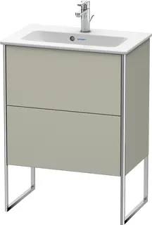 Duravit Xsquare Servantskap m/2 skuffer 610x832x388 mm, Taupe Matt