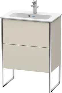 Duravit Xsquare Servantskap m/2 skuffer 610x832x388 mm, Taupe