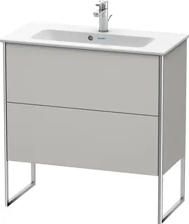 Duravit Xsquare Servantskap m/2 skuffer 610x832x388 mm, Betonggr&#229; Matt