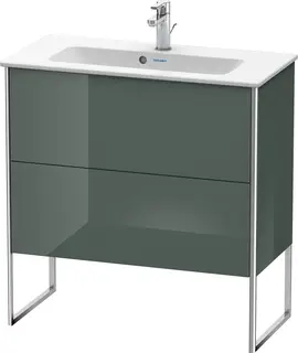 Duravit Xsquare Servantskap m/2 skuffer 610x832x388 mm, Dolomittgr&#229; H&#248;yglans