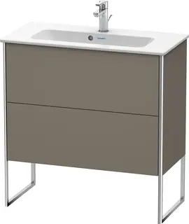 Duravit Xsquare Servantskap m/2 skuffer 610x832x388 mm, Flanellgrå Matt