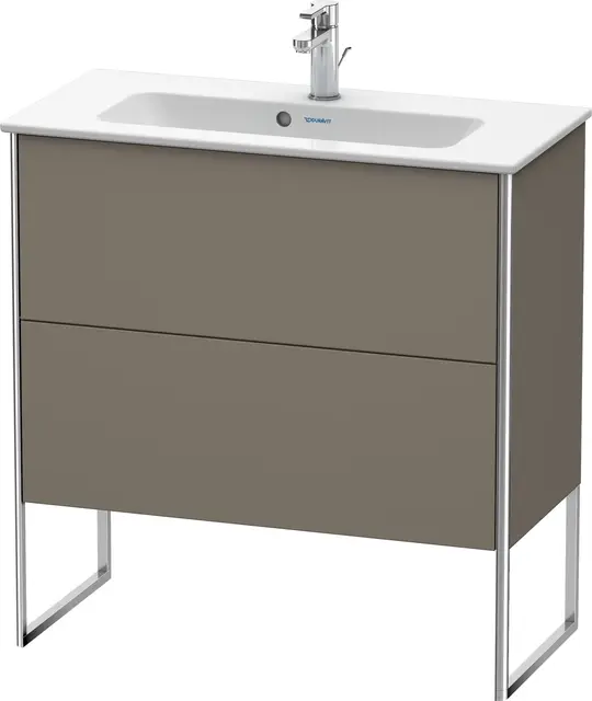 Duravit Xsquare Servantskap m/2 skuffer 610x832x388 mm, Flanellgrå Matt 