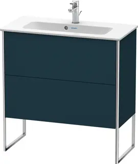 Duravit Xsquare Servantskap m/2 skuffer 610x832x388 mm, Nattbl&#229; Matt