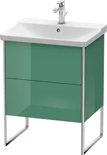 Duravit Xsquare Servantskap m/2 skuffer 610x805x474 mm, Jadegr&#248;nn H&#248;yglans