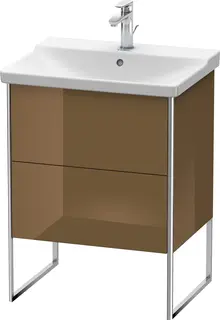 Duravit Xsquare Servantskap m/2 skuffer 610x805x474 mm, Olivenbrun H&#248;yglans