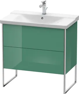 Duravit Xsquare Servantskap m/2 skuffer 810x805x474 mm, Jadegr&#248;nn H&#248;yglans