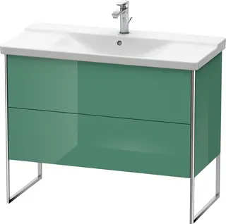 Duravit Xsquare Servantskap m/2 skuffer 1010x805x474 mm, Jadegr&#248;nn H&#248;yglans