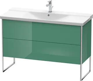 Duravit Xsquare Servantskap m/2 skuffer 1210x805x474 mm, Jadegr&#248;nn H&#248;yglans