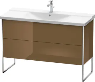 Duravit Xsquare Servantskap m/2 skuffer 1210x805x474 mm, Olivenbrun H&#248;yglans