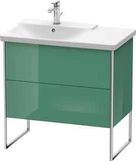 Duravit Xsquare Servantskap m/2 skuffer 810x805x474 mm, Jadegr&#248;nn H&#248;yglans