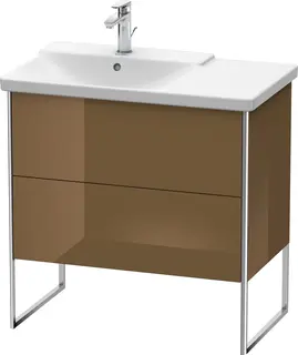 Duravit Xsquare Servantskap m/2 skuffer 810x805x474 mm, Olivenbrun H&#248;yglans